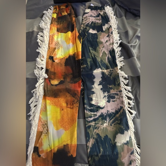 NWT Blue Fringe Pants - Picture 2 of 3